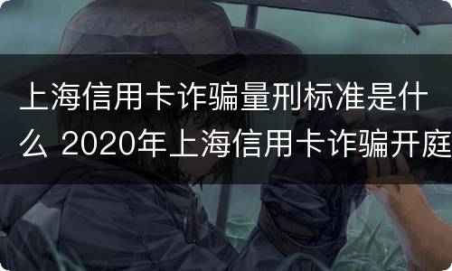 上海信用卡诈骗量刑标准是什么 2020年上海信用卡诈骗开庭