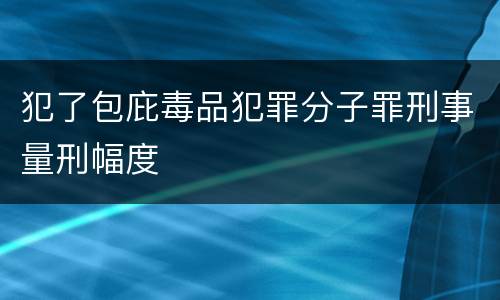 犯了包庇毒品犯罪分子罪刑事量刑幅度