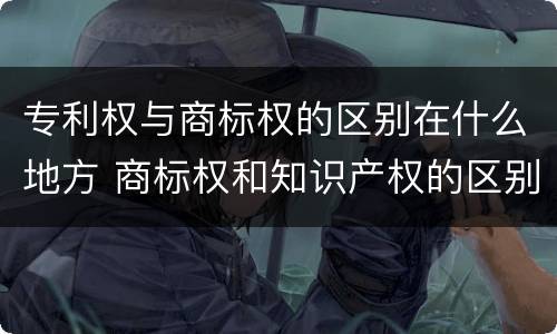 专利权与商标权的区别在什么地方 商标权和知识产权的区别