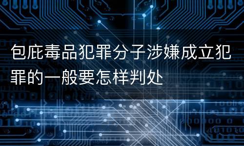 包庇毒品犯罪分子涉嫌成立犯罪的一般要怎样判处