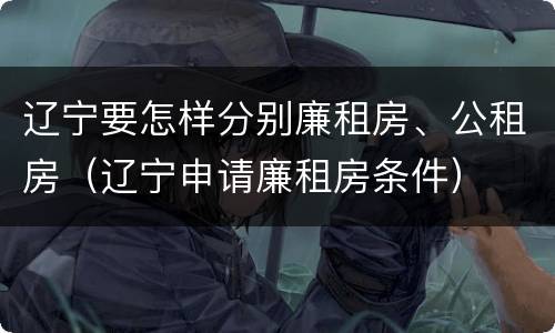 辽宁要怎样分别廉租房、公租房（辽宁申请廉租房条件）