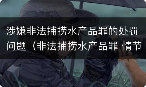 涉嫌非法捕捞水产品罪的处罚问题（非法捕捞水产品罪 情节严重）