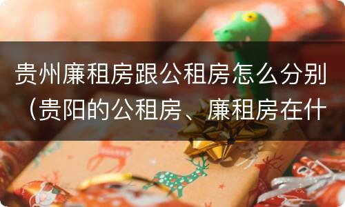 贵州廉租房跟公租房怎么分别（贵阳的公租房、廉租房在什么地方?）