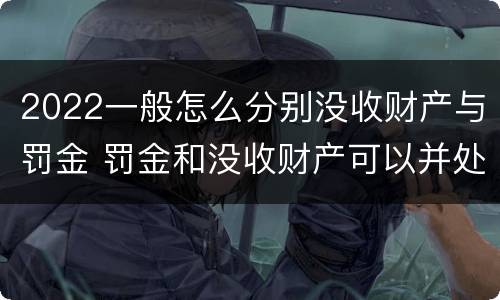 2022一般怎么分别没收财产与罚金 罚金和没收财产可以并处吗