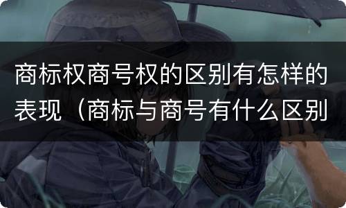 商标权商号权的区别有怎样的表现（商标与商号有什么区别）