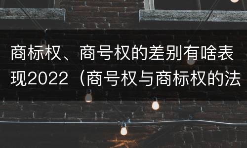 商标权、商号权的差别有啥表现2022（商号权与商标权的法律冲突与解决）