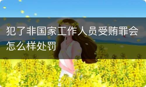犯了非国家工作人员受贿罪会怎么样处罚