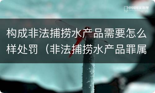 构成非法捕捞水产品需要怎么样处罚（非法捕捞水产品罪属于什么违法行为）