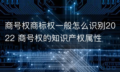 商号权商标权一般怎么识别2022 商号权的知识产权属性