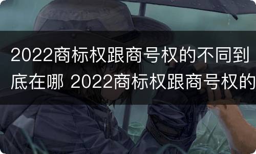 2022商标权跟商号权的不同到底在哪 2022商标权跟商号权的不同到底在哪一项