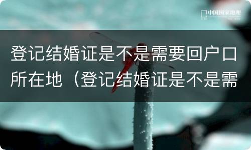 登记结婚证是不是需要回户口所在地（登记结婚证是不是需要回户口所在地办理）