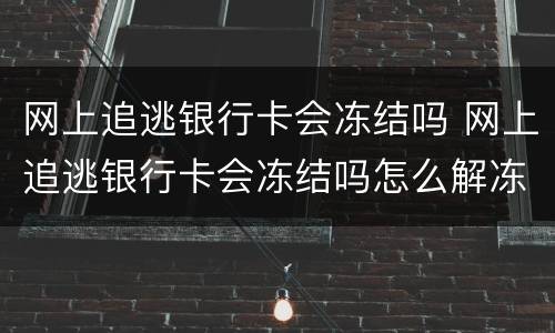 网上追逃银行卡会冻结吗 网上追逃银行卡会冻结吗怎么解冻