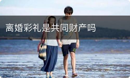 离婚彩礼是共同财产吗