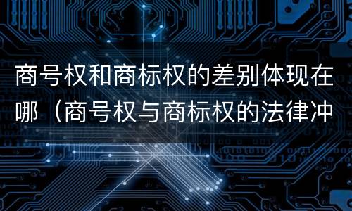 商号权和商标权的差别体现在哪（商号权与商标权的法律冲突与解决）