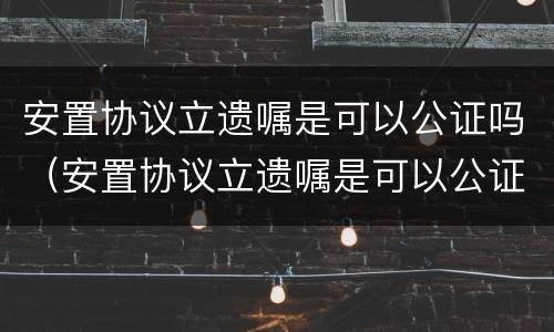 安置协议立遗嘱是可以公证吗（安置协议立遗嘱是可以公证吗有效吗）