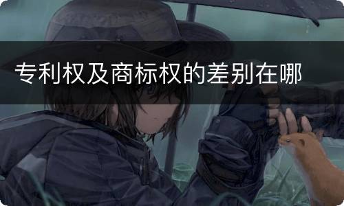 专利权及商标权的差别在哪