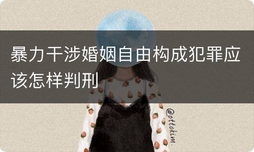 暴力干涉婚姻自由构成犯罪应该怎样判刑