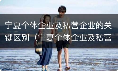 宁夏个体企业及私营企业的关键区别（宁夏个体企业及私营企业的关键区别是什么）
