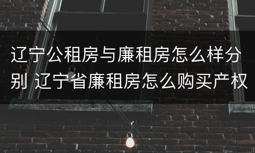 辽宁公租房与廉租房怎么样分别 辽宁省廉租房怎么购买产权