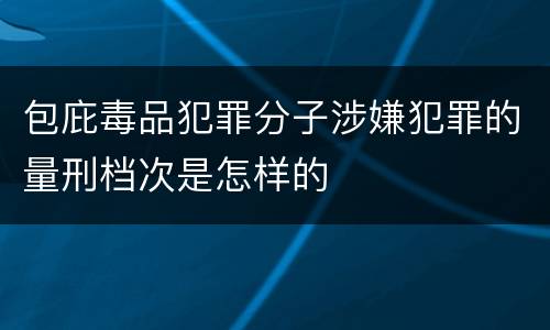 包庇毒品犯罪分子涉嫌犯罪的量刑档次是怎样的