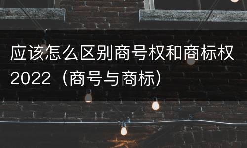 应该怎么区别商号权和商标权2022（商号与商标）