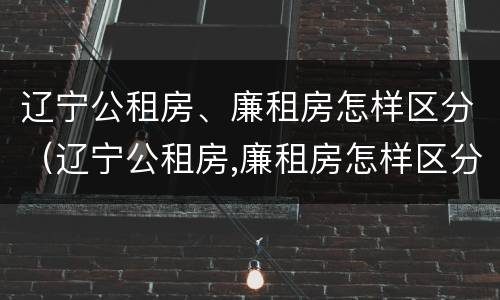 辽宁公租房、廉租房怎样区分（辽宁公租房,廉租房怎样区分的）