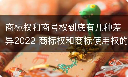 商标权和商号权到底有几种差异2022 商标权和商标使用权的区别