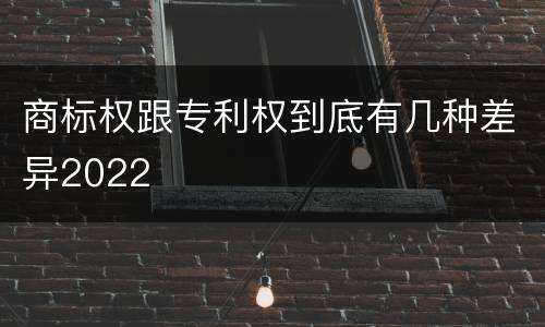 商标权跟专利权到底有几种差异2022