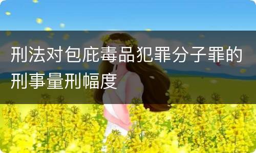刑法对包庇毒品犯罪分子罪的刑事量刑幅度