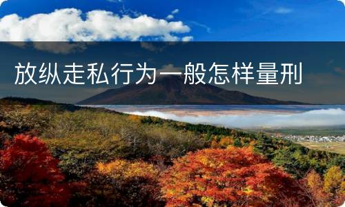 放纵走私行为一般怎样量刑