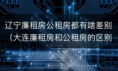 辽宁廉租房公租房都有啥差别（大连廉租房和公租房的区别）