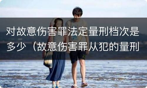 对故意伤害罪法定量刑档次是多少（故意伤害罪从犯的量刑标准）