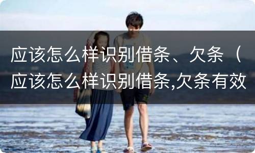 应该怎么样识别借条、欠条（应该怎么样识别借条,欠条有效）