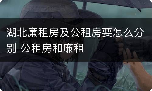 湖北廉租房及公租房要怎么分别 公租房和廉租