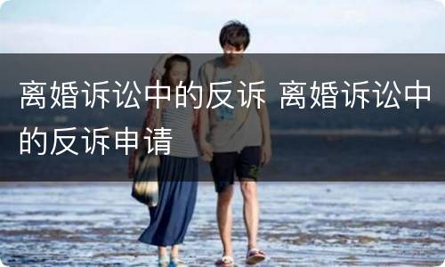 离婚诉讼中的反诉 离婚诉讼中的反诉申请