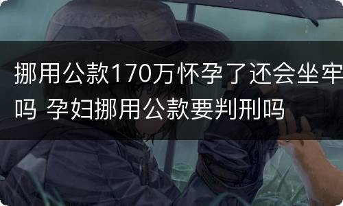 挪用公款170万怀孕了还会坐牢吗 孕妇挪用公款要判刑吗