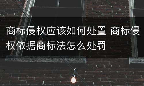 商标侵权应该如何处置 商标侵权依据商标法怎么处罚