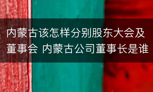 内蒙古该怎样分别股东大会及董事会 内蒙古公司董事长是谁