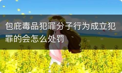 包庇毒品犯罪分子行为成立犯罪的会怎么处罚