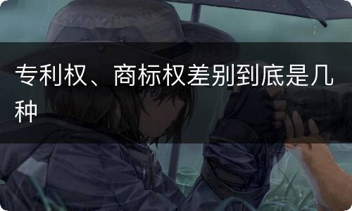 专利权、商标权差别到底是几种