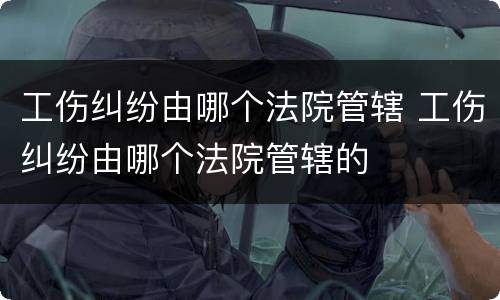 工伤纠纷由哪个法院管辖 工伤纠纷由哪个法院管辖的
