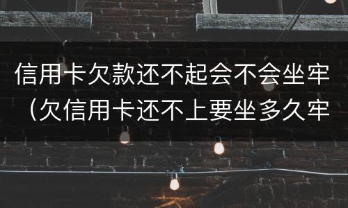 信用卡欠款还不起会不会坐牢（欠信用卡还不上要坐多久牢）