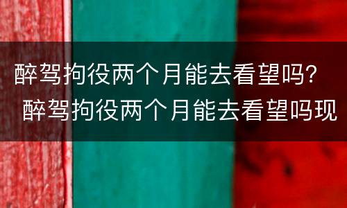 醉驾拘役两个月能去看望吗？ 醉驾拘役两个月能去看望吗现在