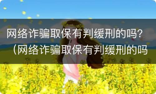 网络诈骗取保有判缓刑的吗？（网络诈骗取保有判缓刑的吗知乎）