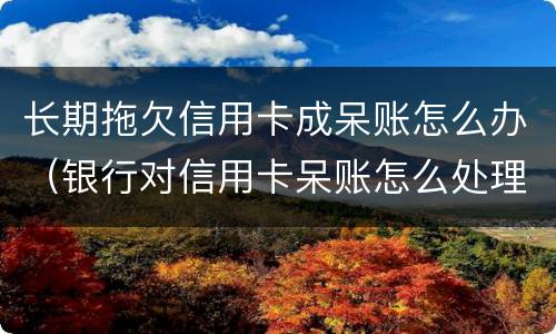 长期拖欠信用卡成呆账怎么办（银行对信用卡呆账怎么处理）