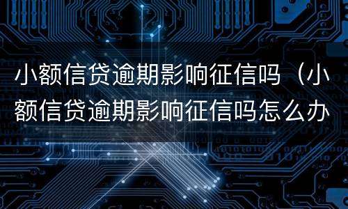 小额信贷逾期影响征信吗（小额信贷逾期影响征信吗怎么办）