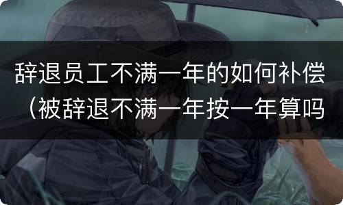 辞退员工不满一年的如何补偿（被辞退不满一年按一年算吗）