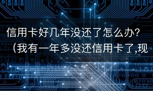 信用卡好几年没还了怎么办？（我有一年多没还信用卡了,现在要还怎么办）