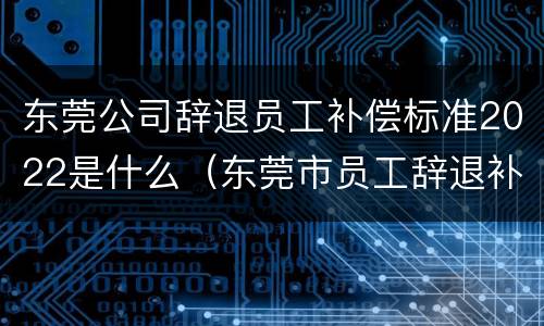 东莞公司辞退员工补偿标准2022是什么（东莞市员工辞退补偿标准）