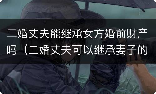 二婚丈夫能继承女方婚前财产吗（二婚丈夫可以继承妻子的遗产吗）